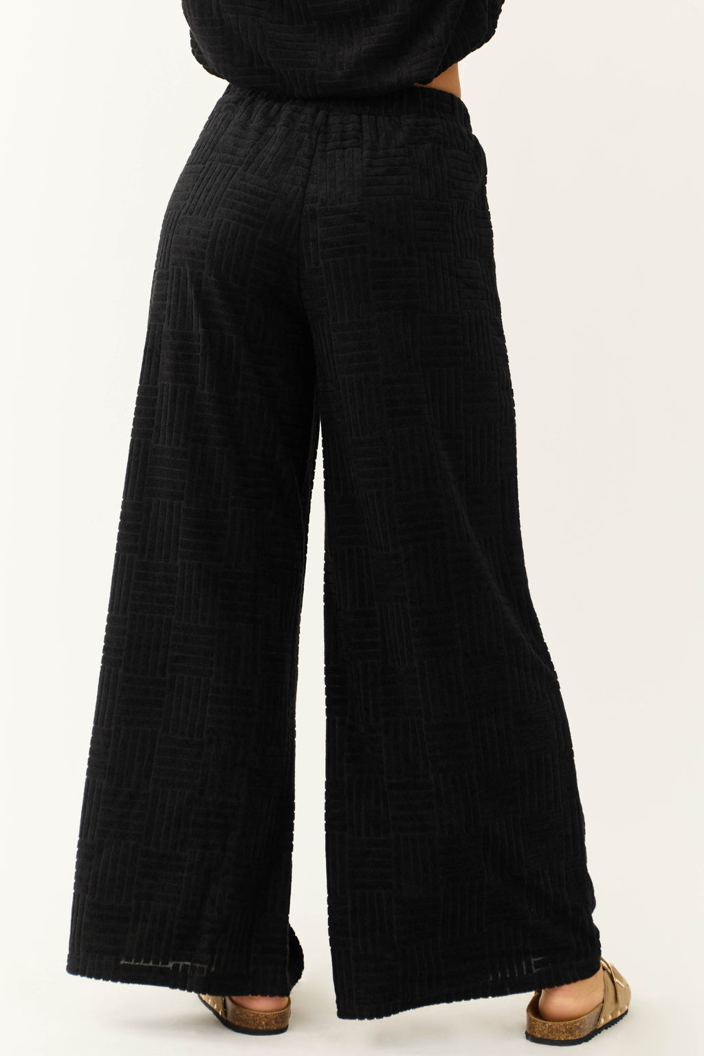 Black Wide Leg Pants with Pockets